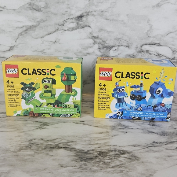 New in Box Set of Lego Creative Green and Blue Blocks #11006 and #11007 - Picture 2 of 8